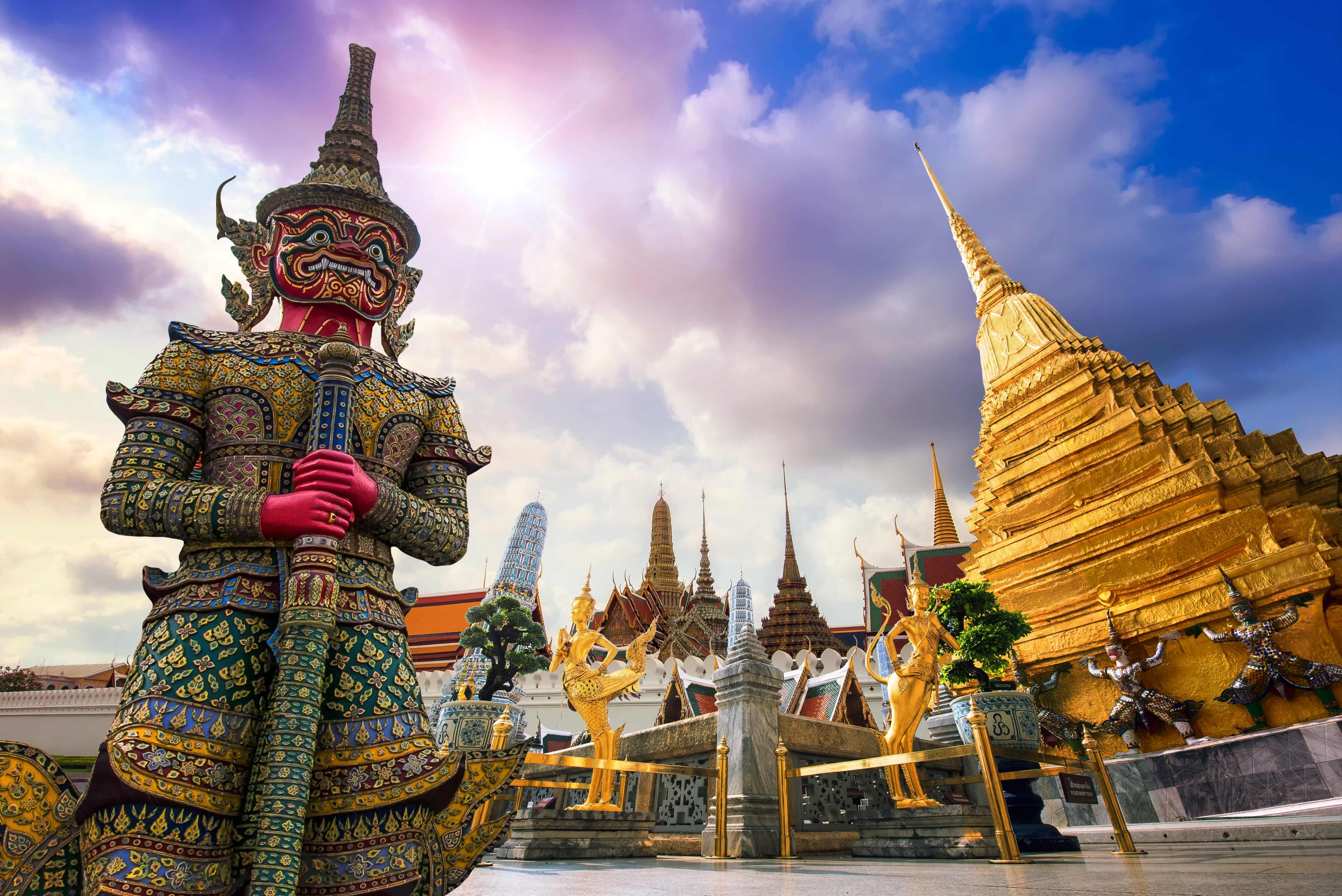 Wat Phra Kaew, Temple of the Emerald.Bangkok, Thailand.